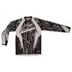 Maillot cross Alpinestars RACER JERSEY GRAY BLACK WHITE ENFANT 2012