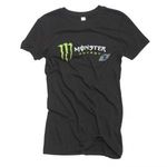 t-shirt manches courtes Monster MONSTER GIRLS CONFUSION TEE BLACK 