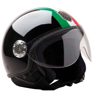 Casque jet VIP FASHION SQUADRA AZZURA NOIR