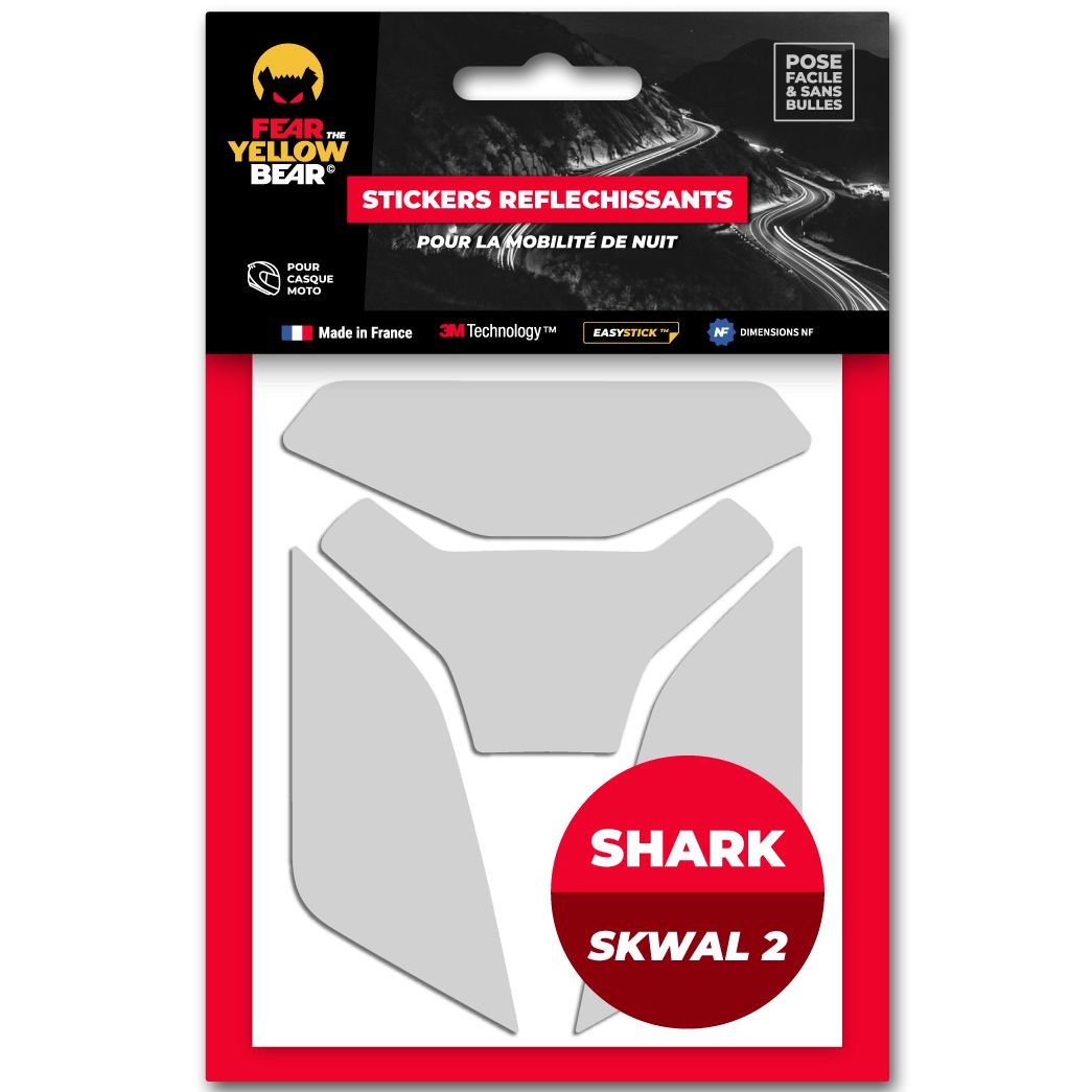 Image of Stickers Réfléchissants Fear The Yellow Bear REPLICA SHARK SKWAL 2