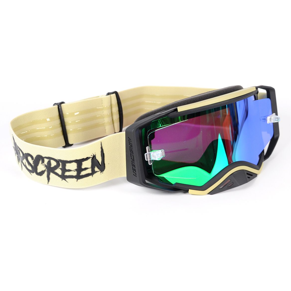 Masque cross Airscreen Aero 08 EX écran Iridum Green 2026