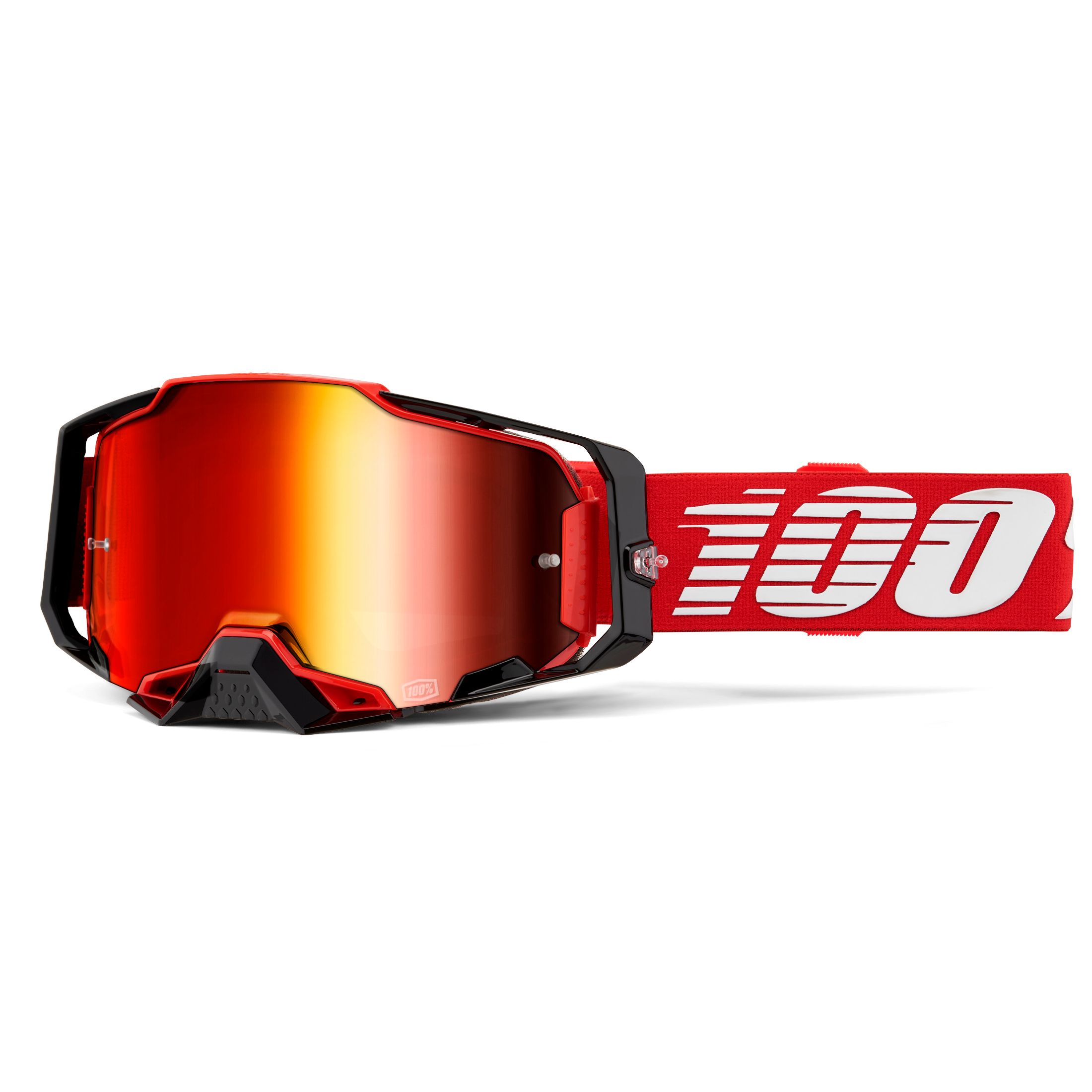 Masque cross 100% ARMEGA Rouge - Mirror Rouge 2024