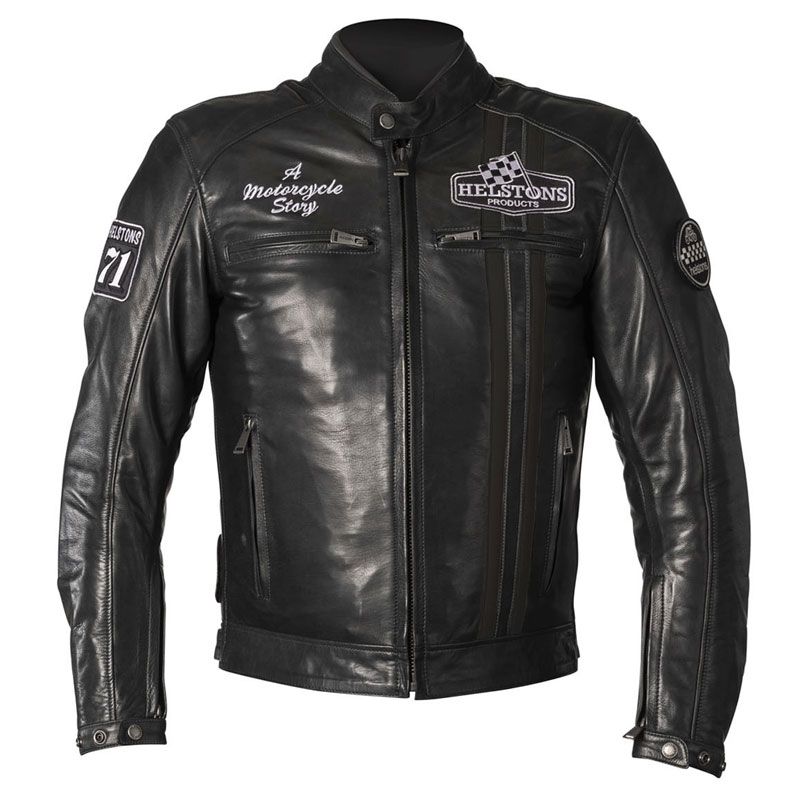 Image of Blouson Helstons INDY CUIR RAG