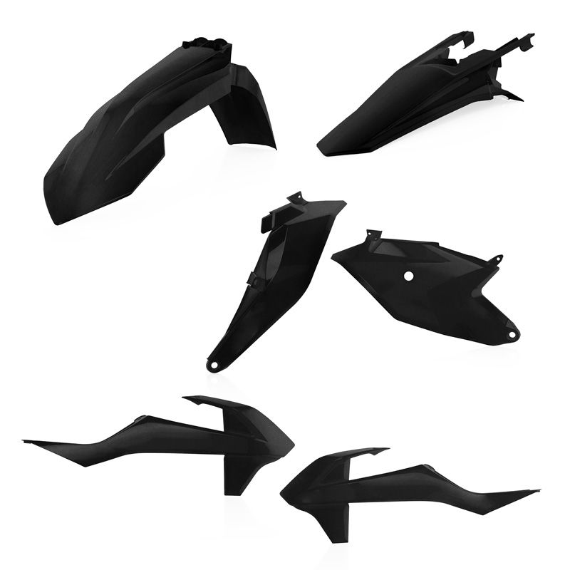 Kit plastiques Acerbis COULEUR NOIR METALLIQUE