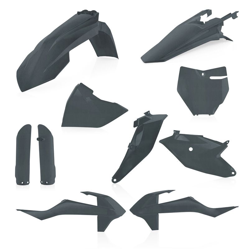 Kit plastiques Acerbis FULL KIT GRIS METALLIQUE