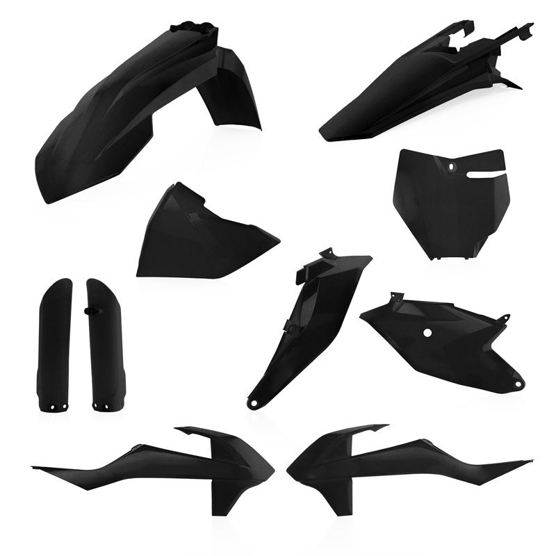 Kit plastiques Acerbis FULL KIT NOIR METALLIQUE