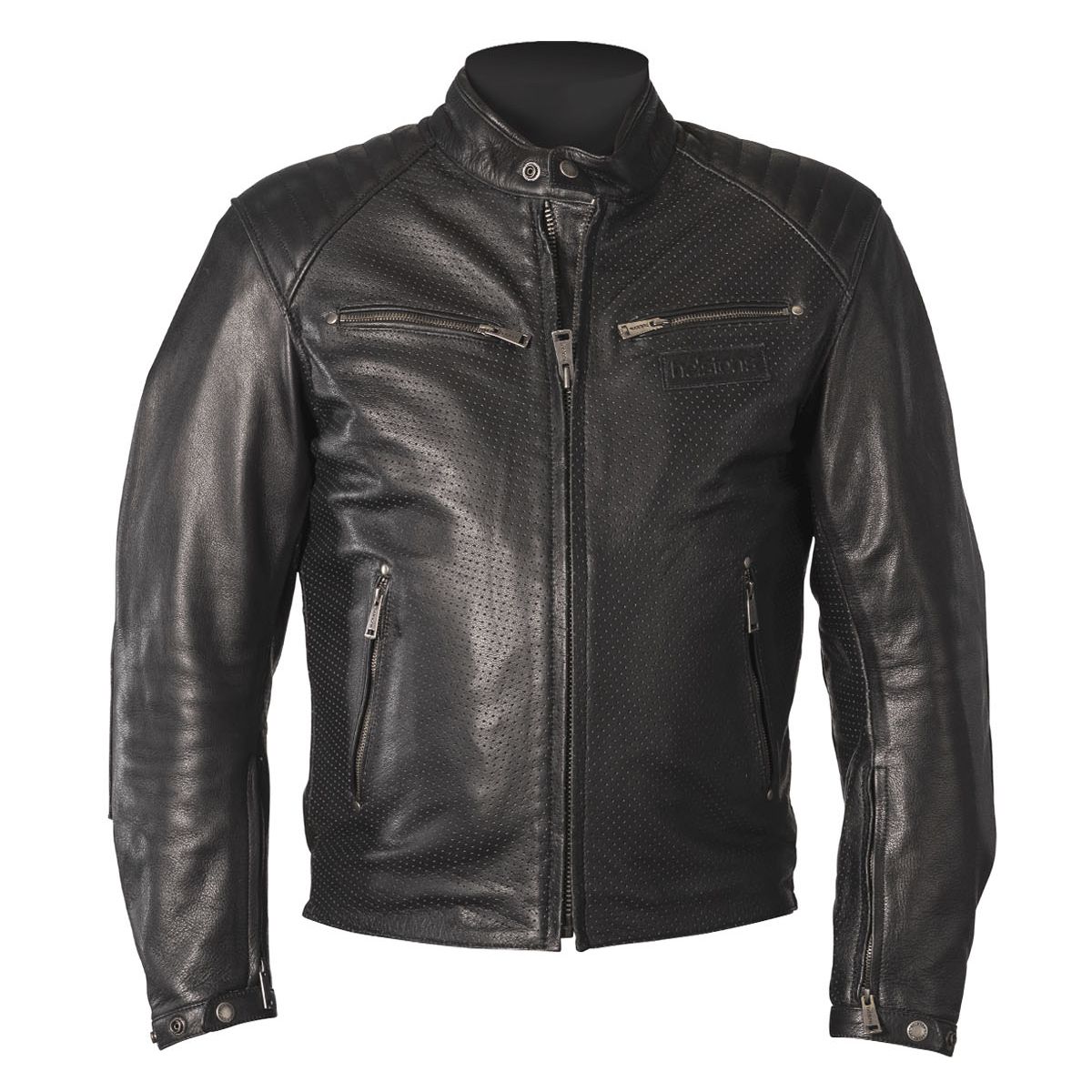 Image of Blouson Helstons CLASSICO CUIR PERFORE