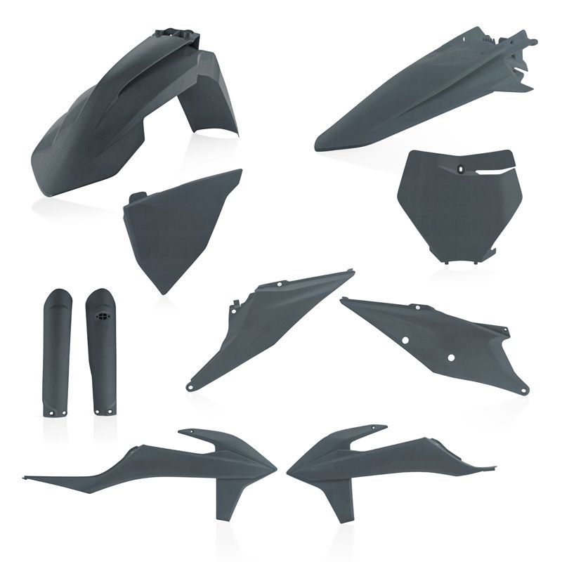 Kit plastiques Acerbis FULL KIT GRIS METALLIQUE