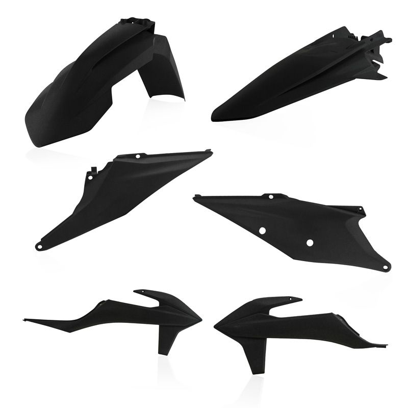 Kit plastiques Acerbis COULEUR NOIR METALLIQUE