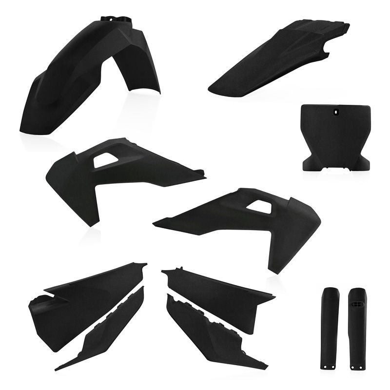 Kit plastiques Acerbis FULL KIT NOIR METALLIQUE