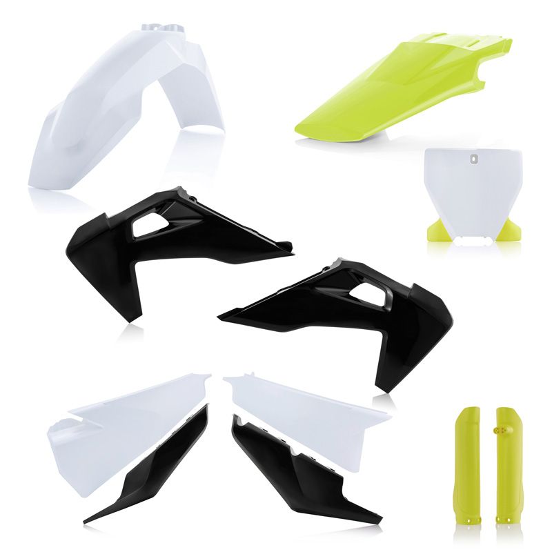 Kit plastiques Acerbis FULL KIT BLANC/NOIR