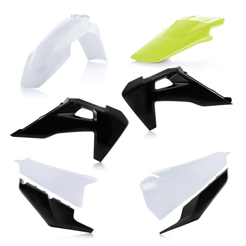 Kit plastiques Acerbis COULEUR BLANC/NOIR