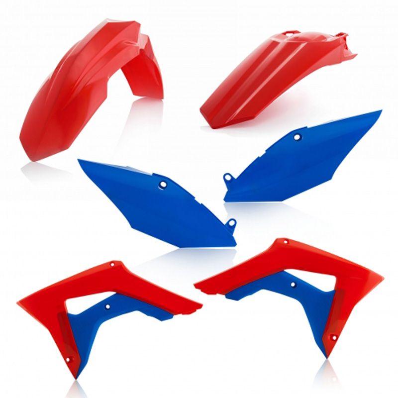 Kit plastiques Acerbis COULEUR ROUGE/BLEU