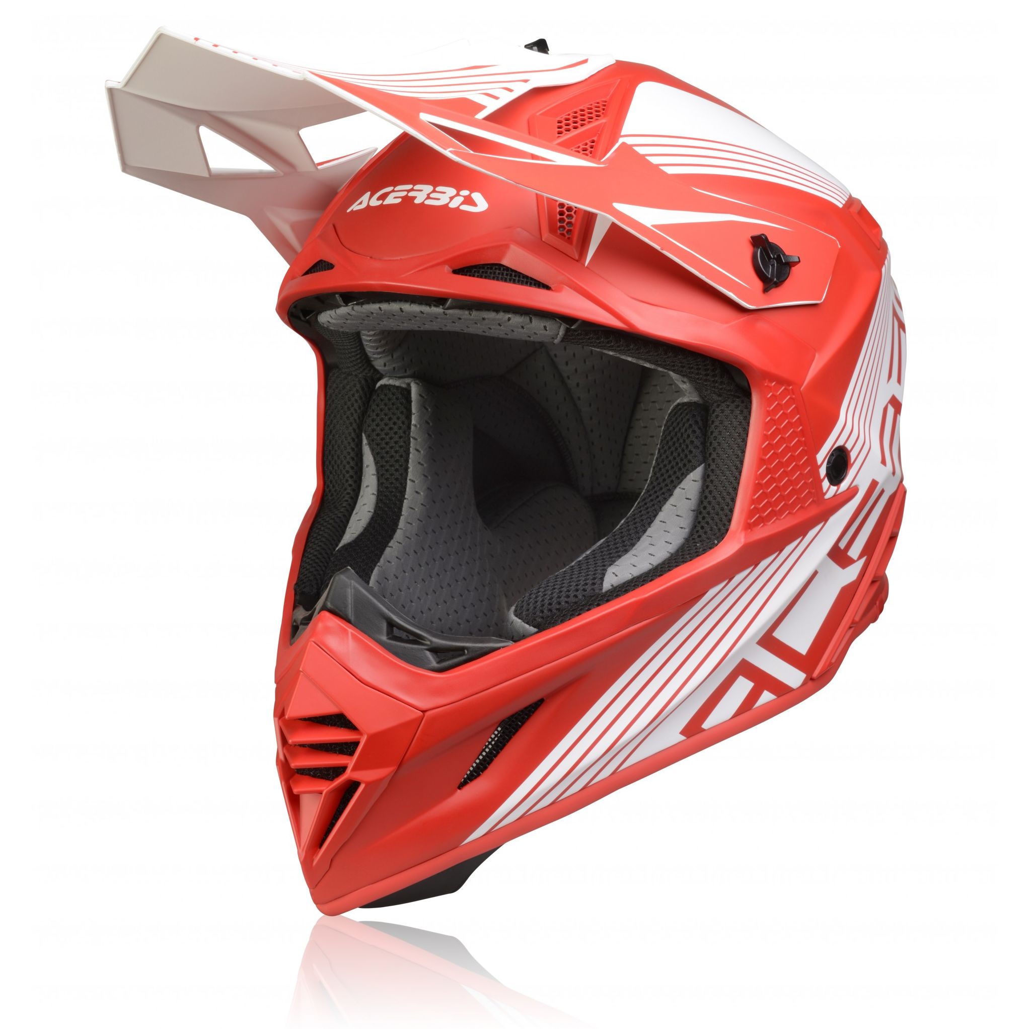 Image of Casque cross Acerbis X-TRACK RED/WHITE 2022