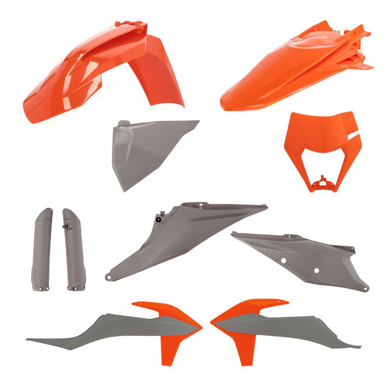 Image of Kit plastiques Acerbis FULL KIT gris/orange