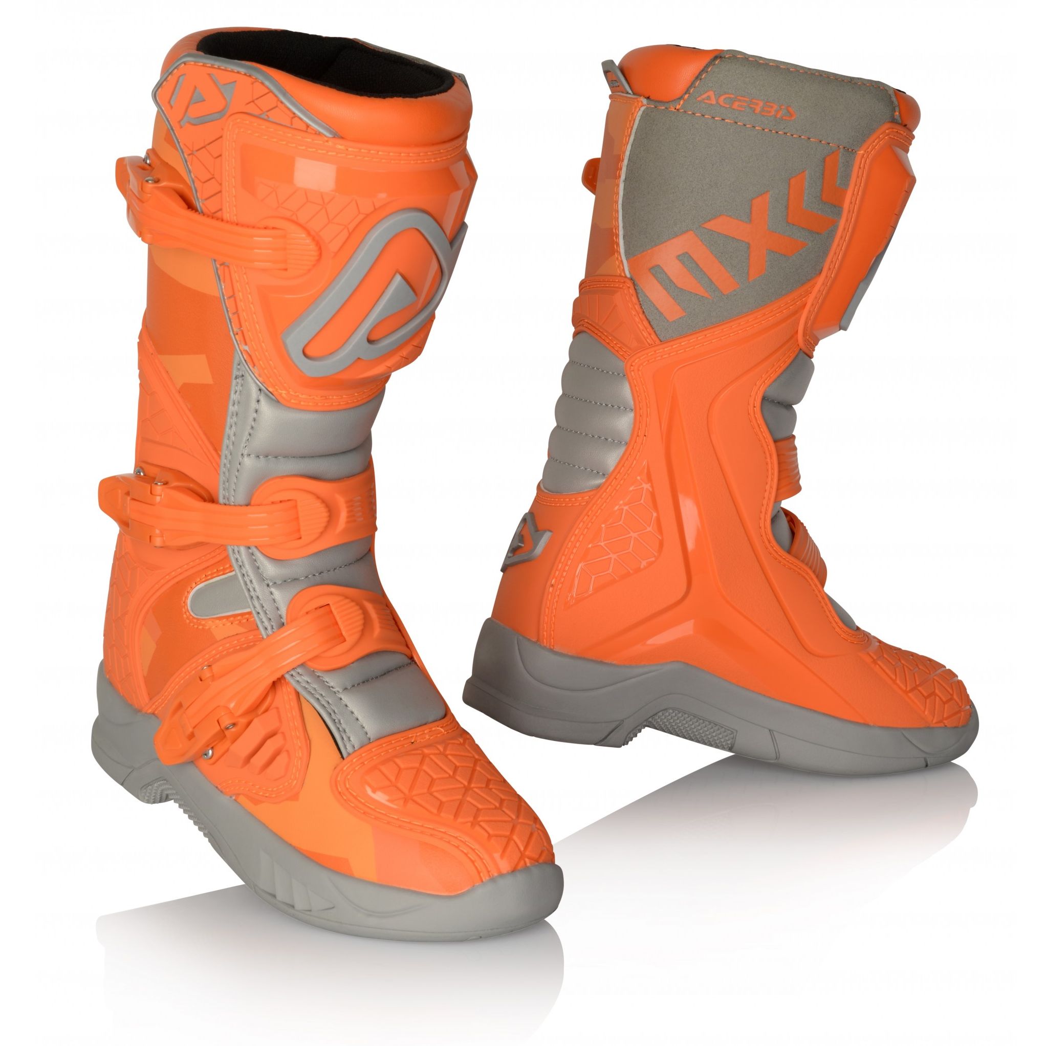 Image of Acerbis X-Team Bottes de motocross pour enfants Gris Orange 33