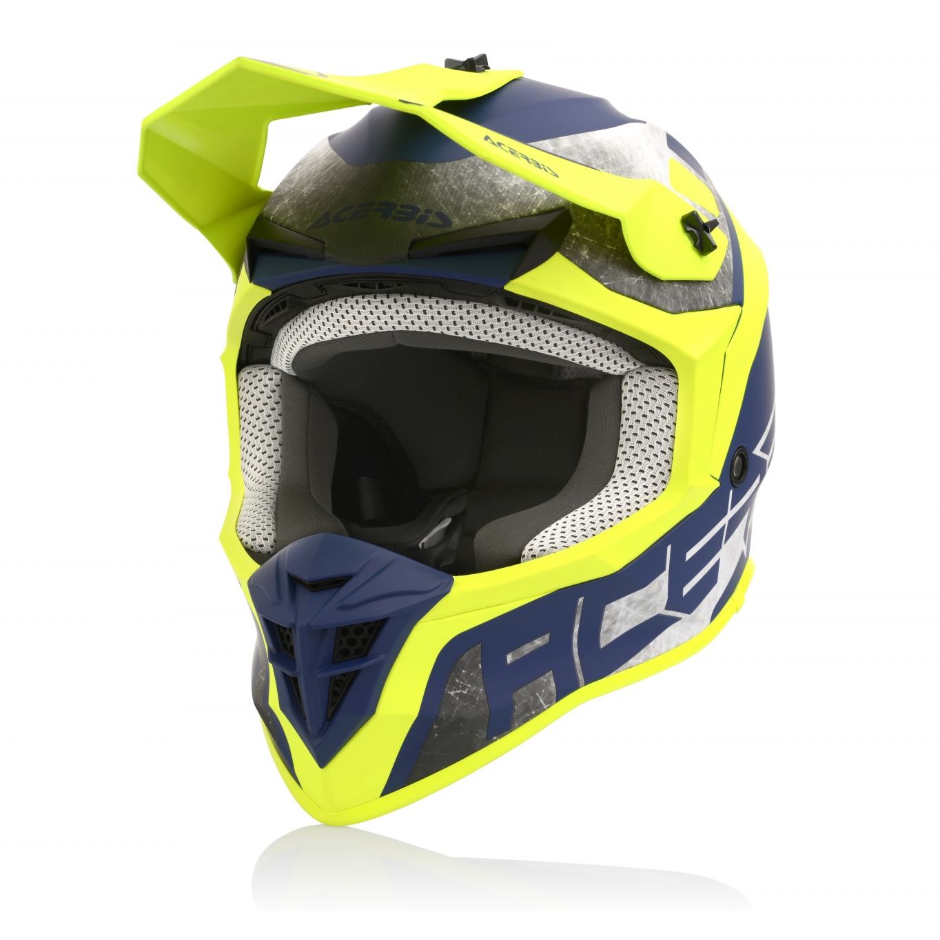 Image of Casque cross Acerbis LINEAR YELLOW/BLUE 2023