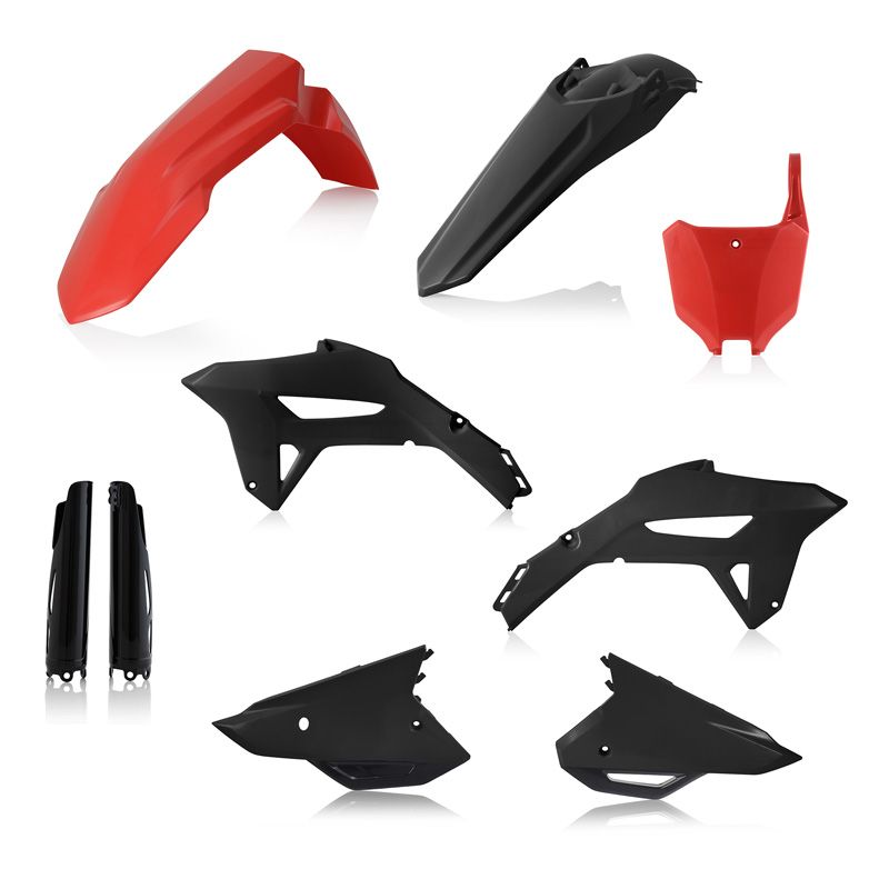 Image of Kit plastiques Acerbis Full couleur rouge/noir