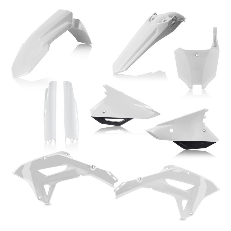 Kit plastiques Acerbis Full couleur blanc/noir