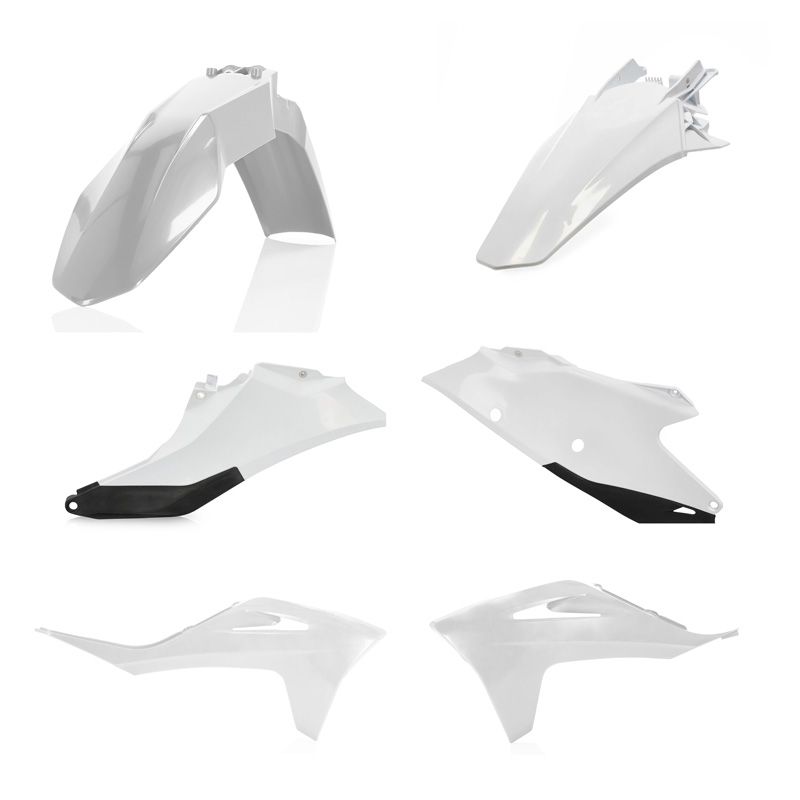 Kit plastiques Acerbis couleur blanc/noir
