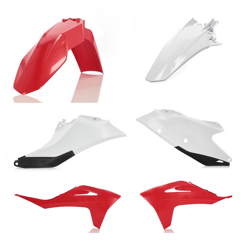 Image of Kit plastiques Acerbis couleur rouge/blanc
