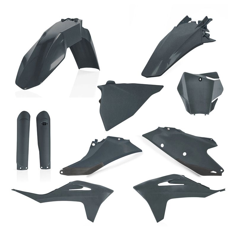 Kit plastiques Acerbis FULL KIT GRIS METALLIQUE