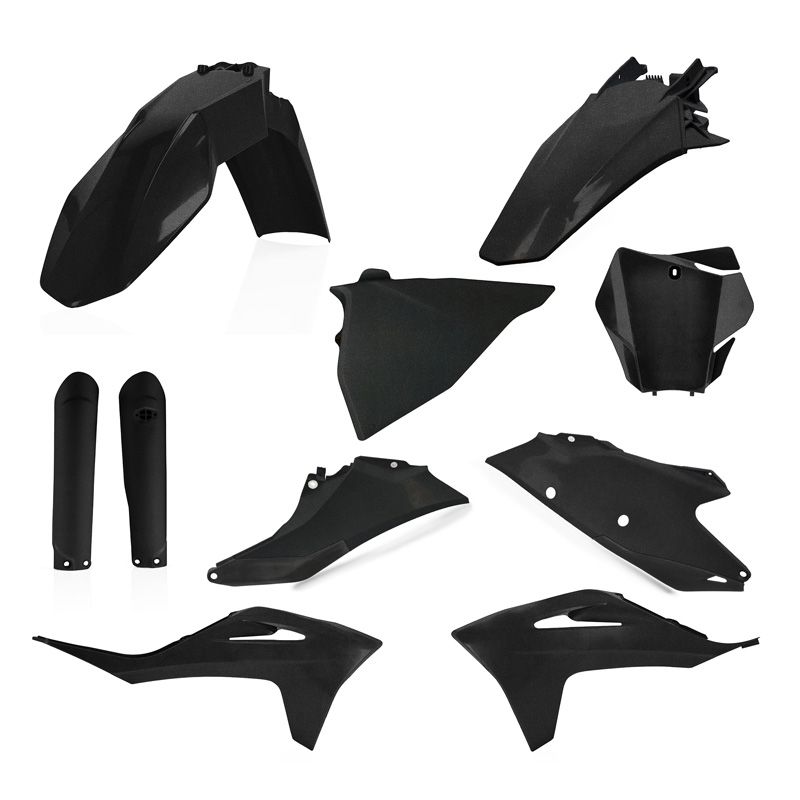Kit plastiques Acerbis FULL KIT NOIR METALLIQUE