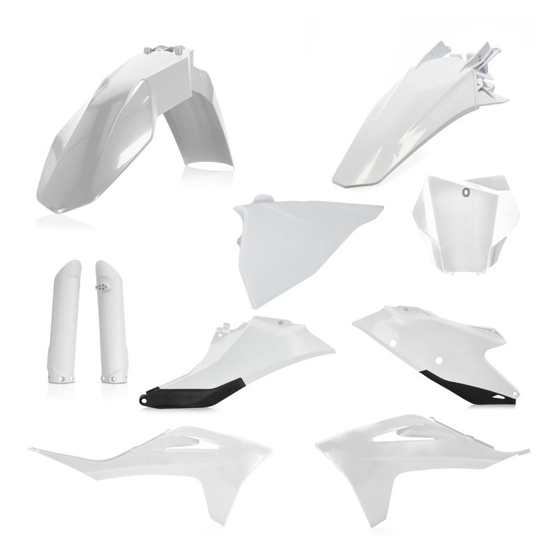 Image of Kit plastiques Acerbis FULL KIT BLANC/NOIR