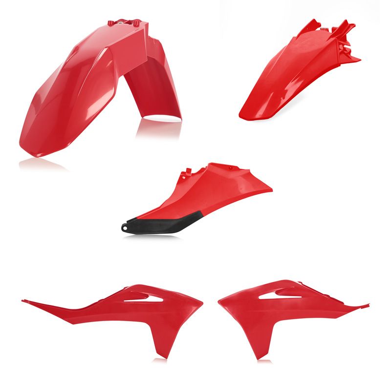 Kit plastiques Acerbis couleur rouge