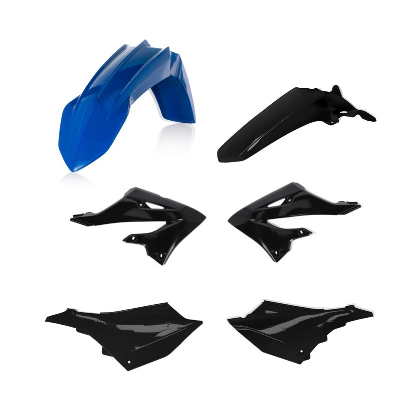 Image of Kit plastiques Acerbis couleur noir/bleu