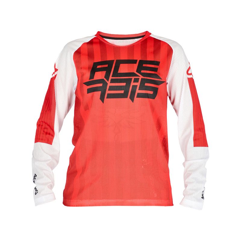 ACERBIS Maillot cross Acerbis MX J-WINDY FIVE KID VENTED — rouge et blanc