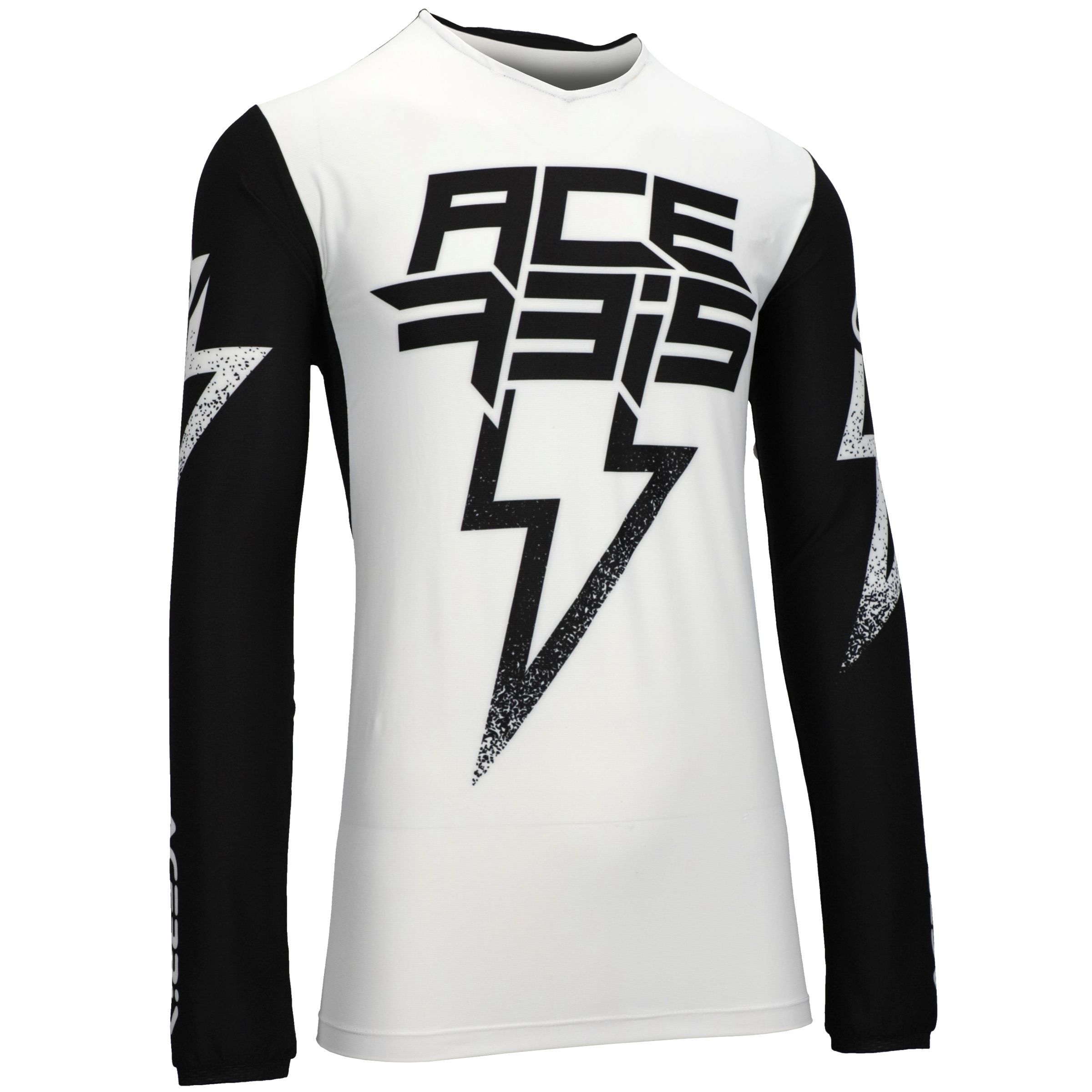ACERBIS Maillot cross Acerbis X-FLEX BLIZZARD 2024 — noir et blanc