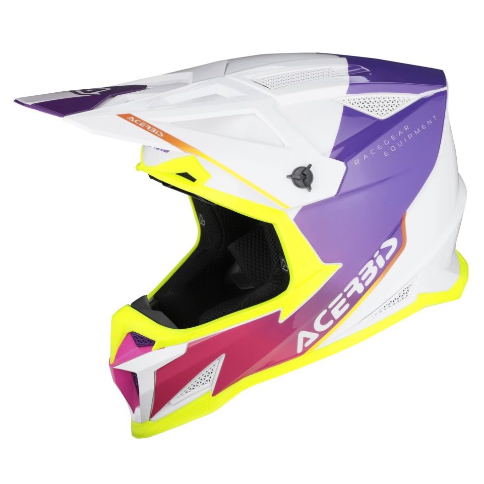 ACERBIS Casque cross Acerbis T711 2027 — violet et blanc
