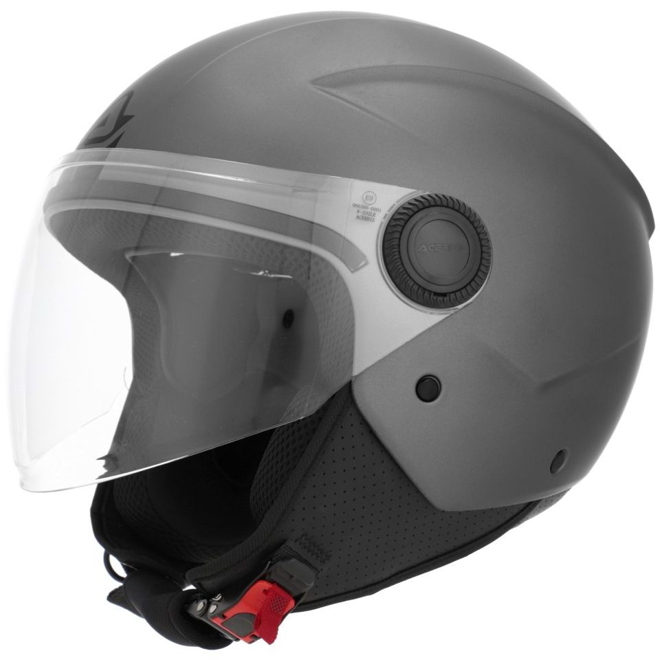 ACERBIS Casque jet Acerbis BREZZA METALLIC — gris mat