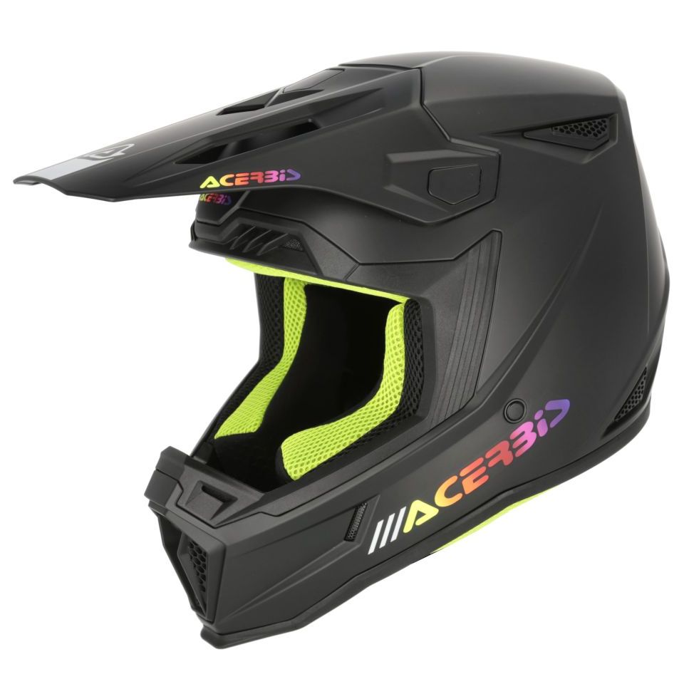 ACERBIS Casque cross Acerbis WHOOPS 2027 — noir et vert mat