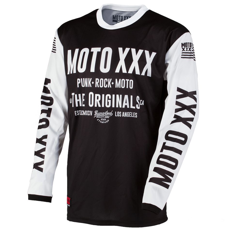 Maillot Cross O'neal Moto Xxx Original - Noir Blanc -