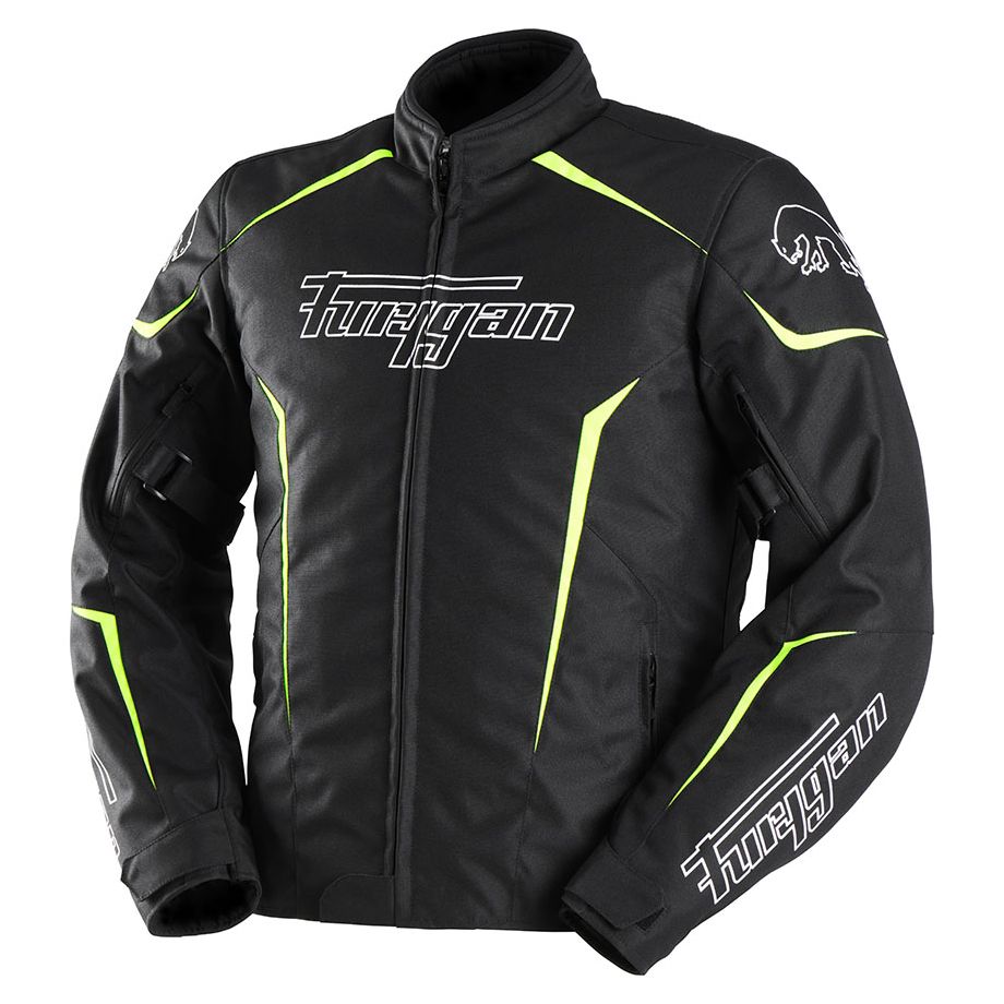 FURYGAN Blouson Moto Furygan YORI — noir, blanc et jaune