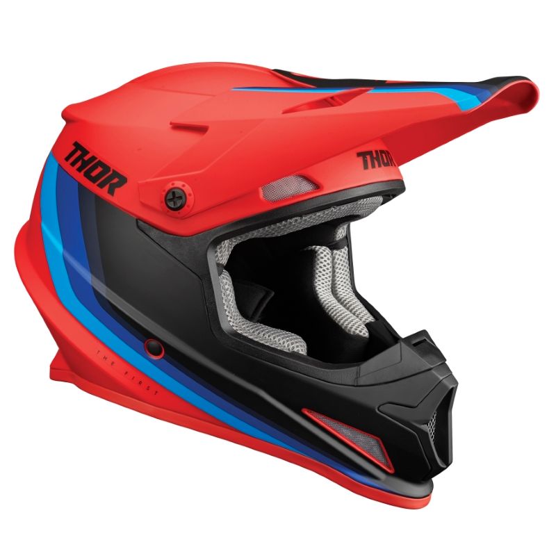 Image of Casque cross Thor SECTOR - MIPS - RUNNER RED BLUE 2023