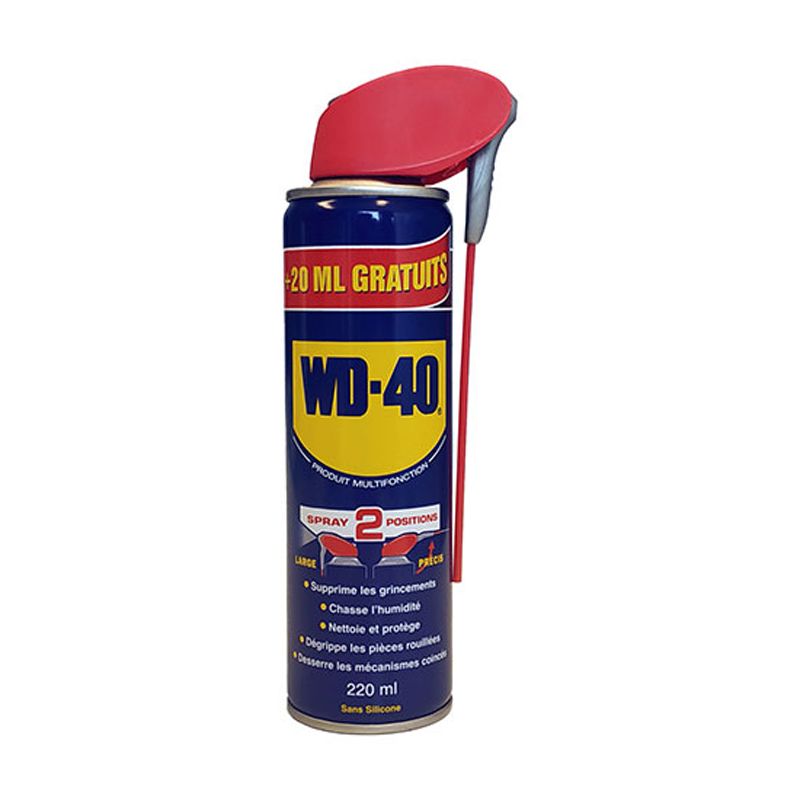 Produit d'entretien WD 40 Double Spray 200 ml + 20ml