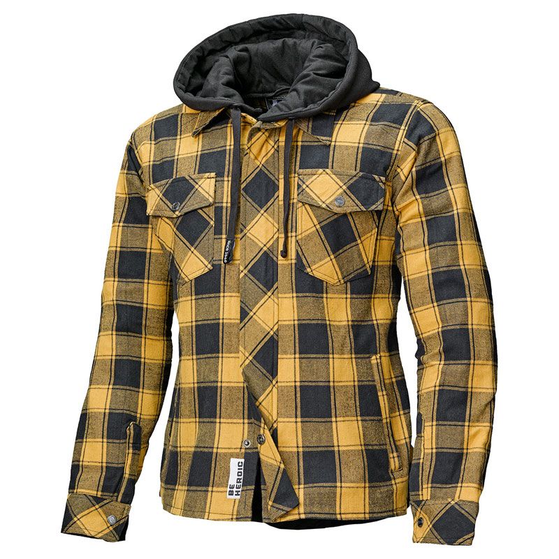 HELD Surchemise Moto Held LUMBERJACK II — noir et jaune