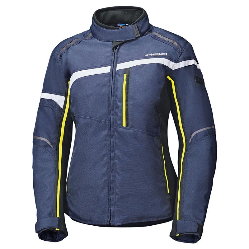 HELD Blouson Moto Held SILARA FEMME — bleu et jaune