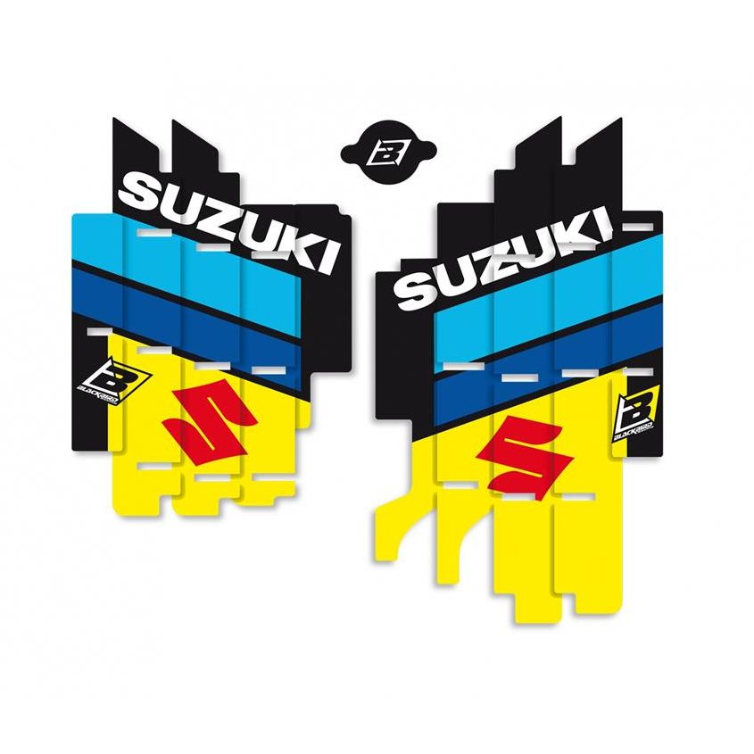 Image of Stickers Blackbird POUR GRILLE DE RADIATEUR REPLICA SUZUKI WORLD MXGP RACING 2019