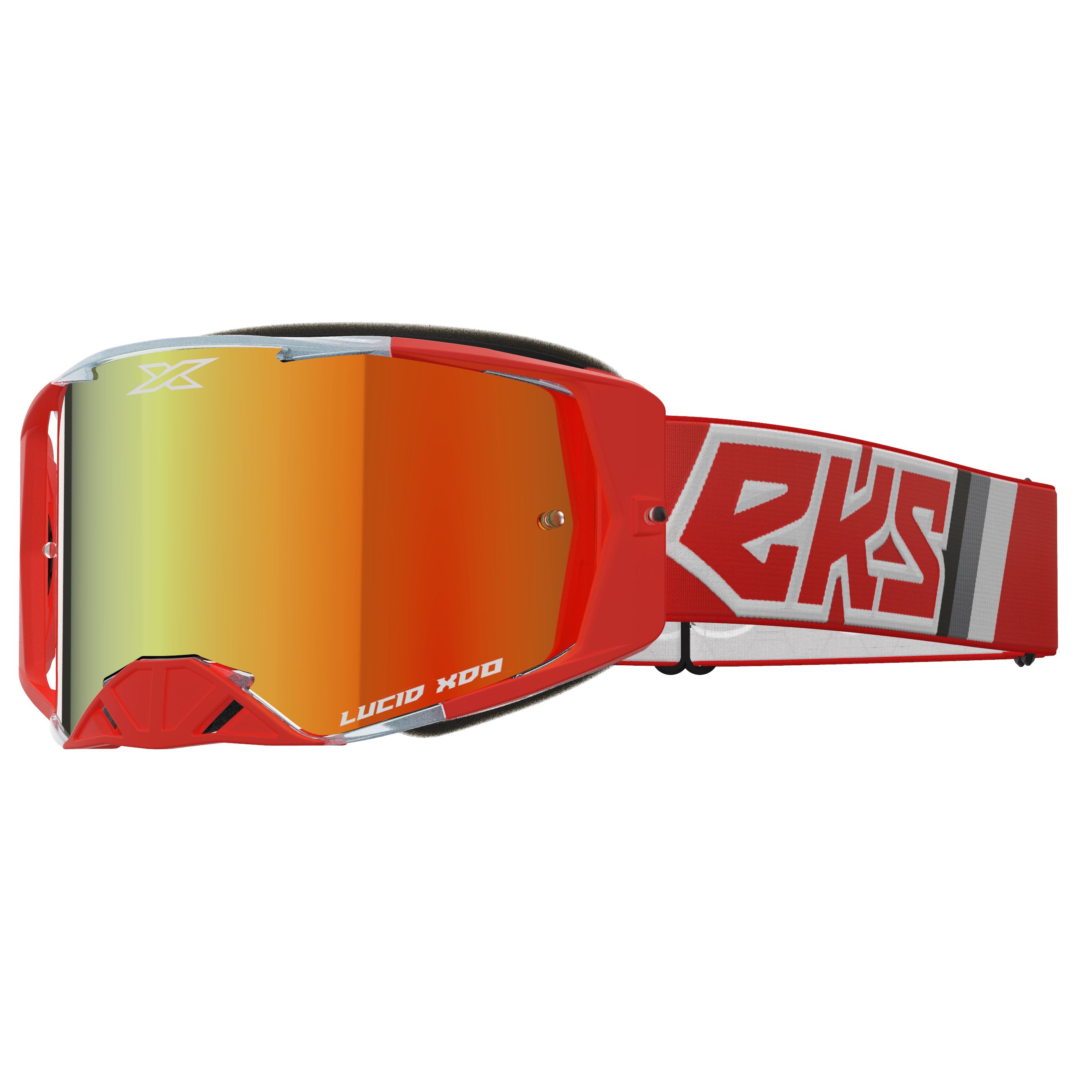 Image of Masque cross EKS LUCID RACE RED - RED MIRROR 2023