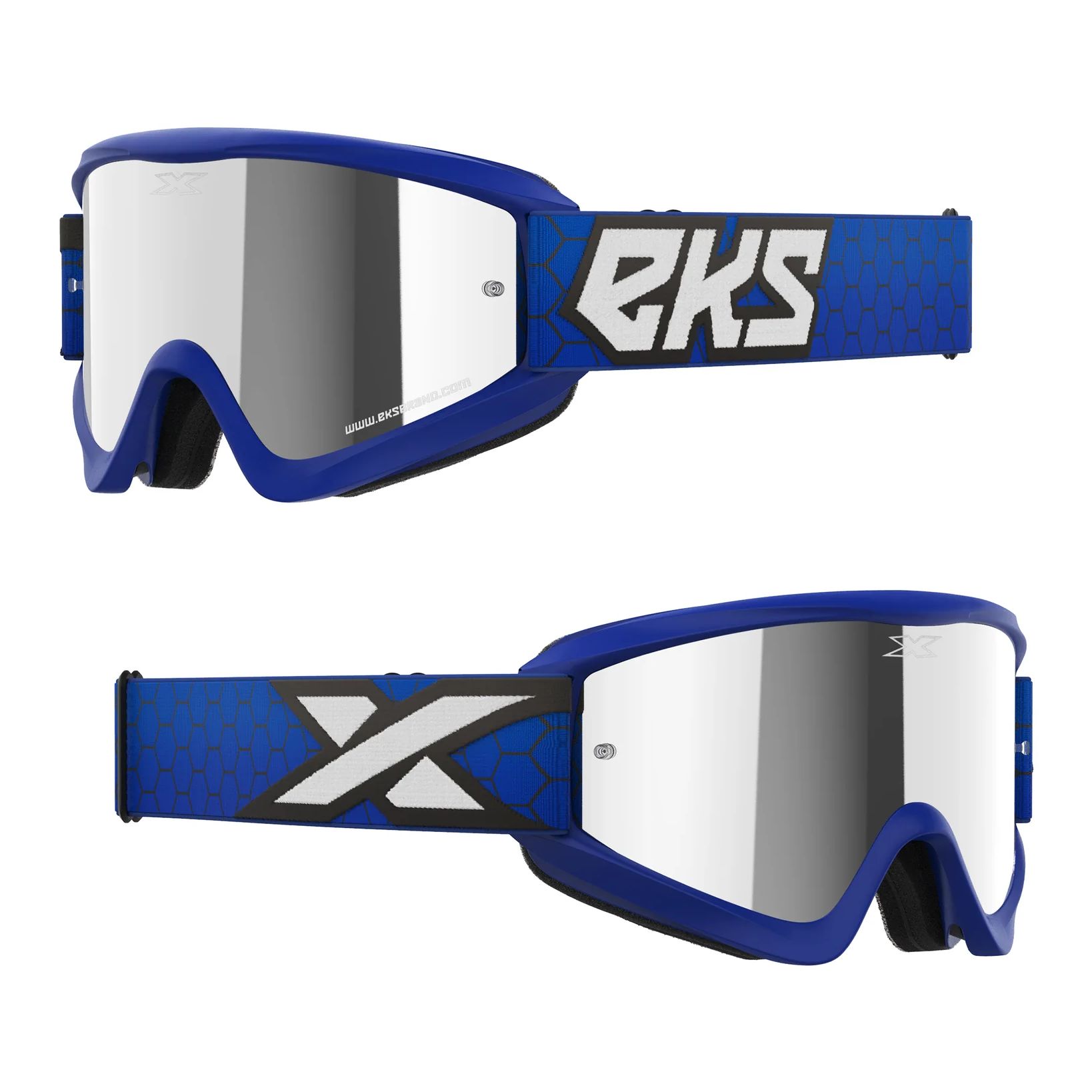 Masque cross EKS GOX FLAT OUT - SILVER MIRROR 2024