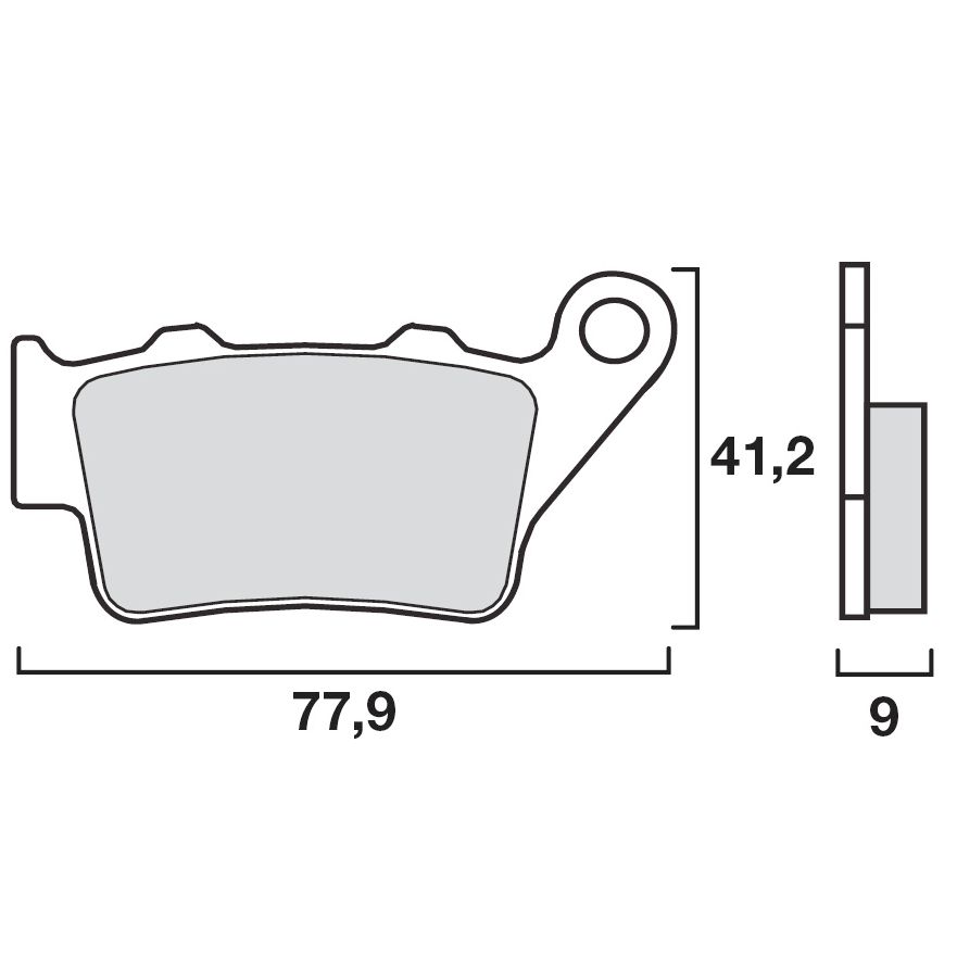 Plaquettes de freins Brembo Sinter Métal Fritté arriere
