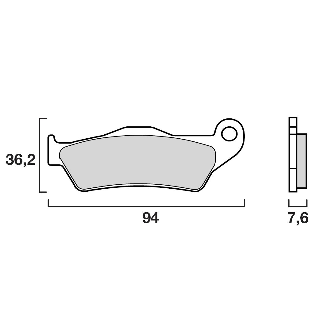 Plaquettes de freins Brembo modéle LA Sinter Métal Fritté Avant