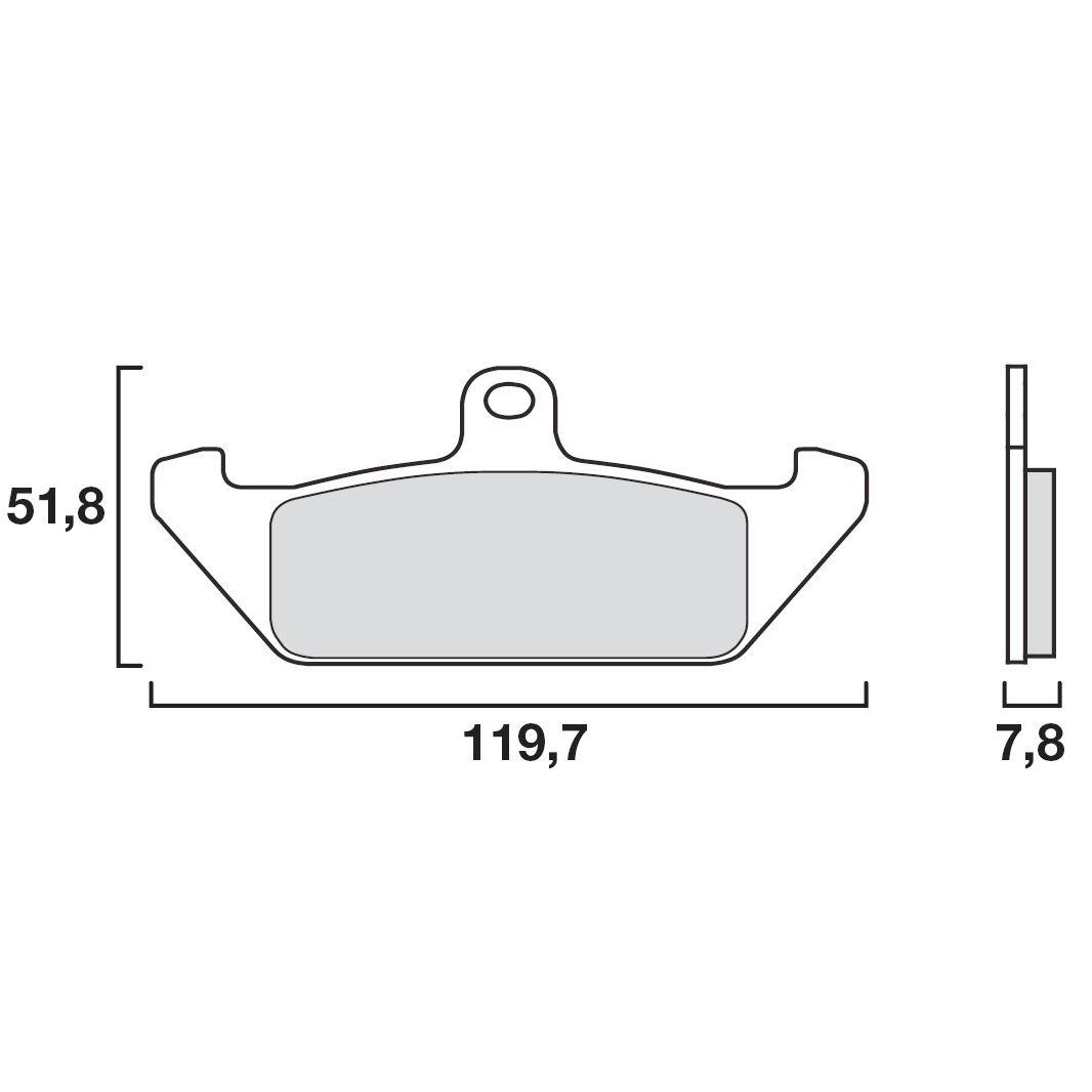 Plaquettes de freins Brembo Organique avant
