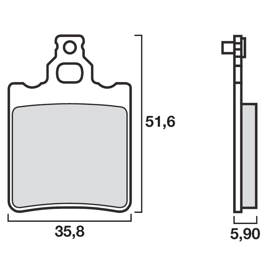 Plaquettes de freins Brembo Organique arrière