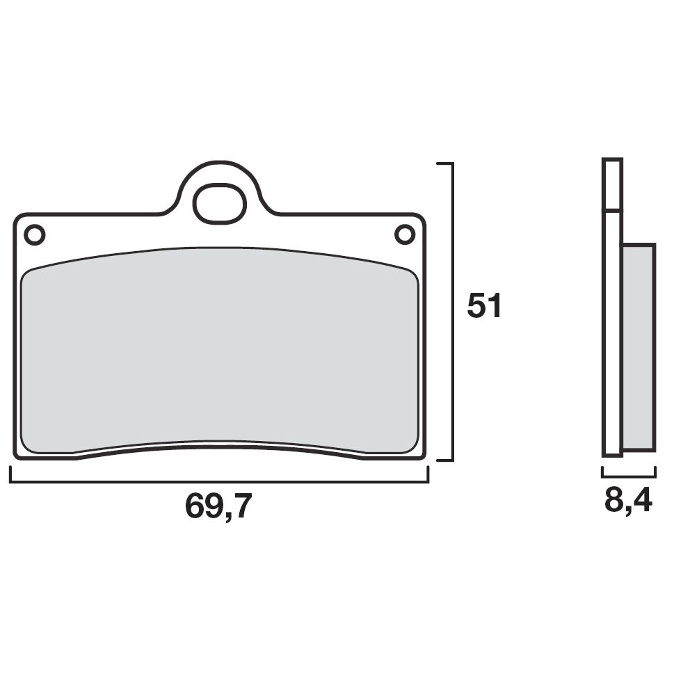 Plaquettes de freins Brembo modéle LA Sinter Métal Fritté Avant