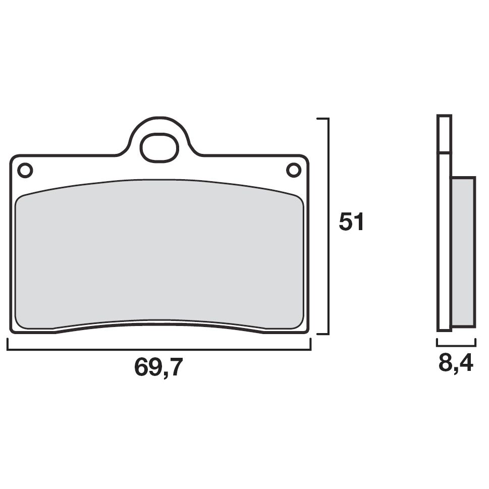 Plaquettes de freins Brembo Racing carbon avant